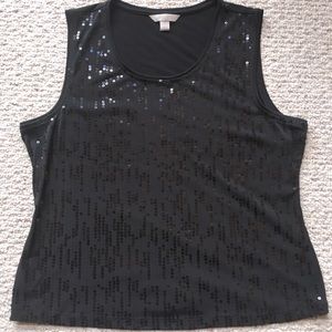 Laura Ashley sequined tank top